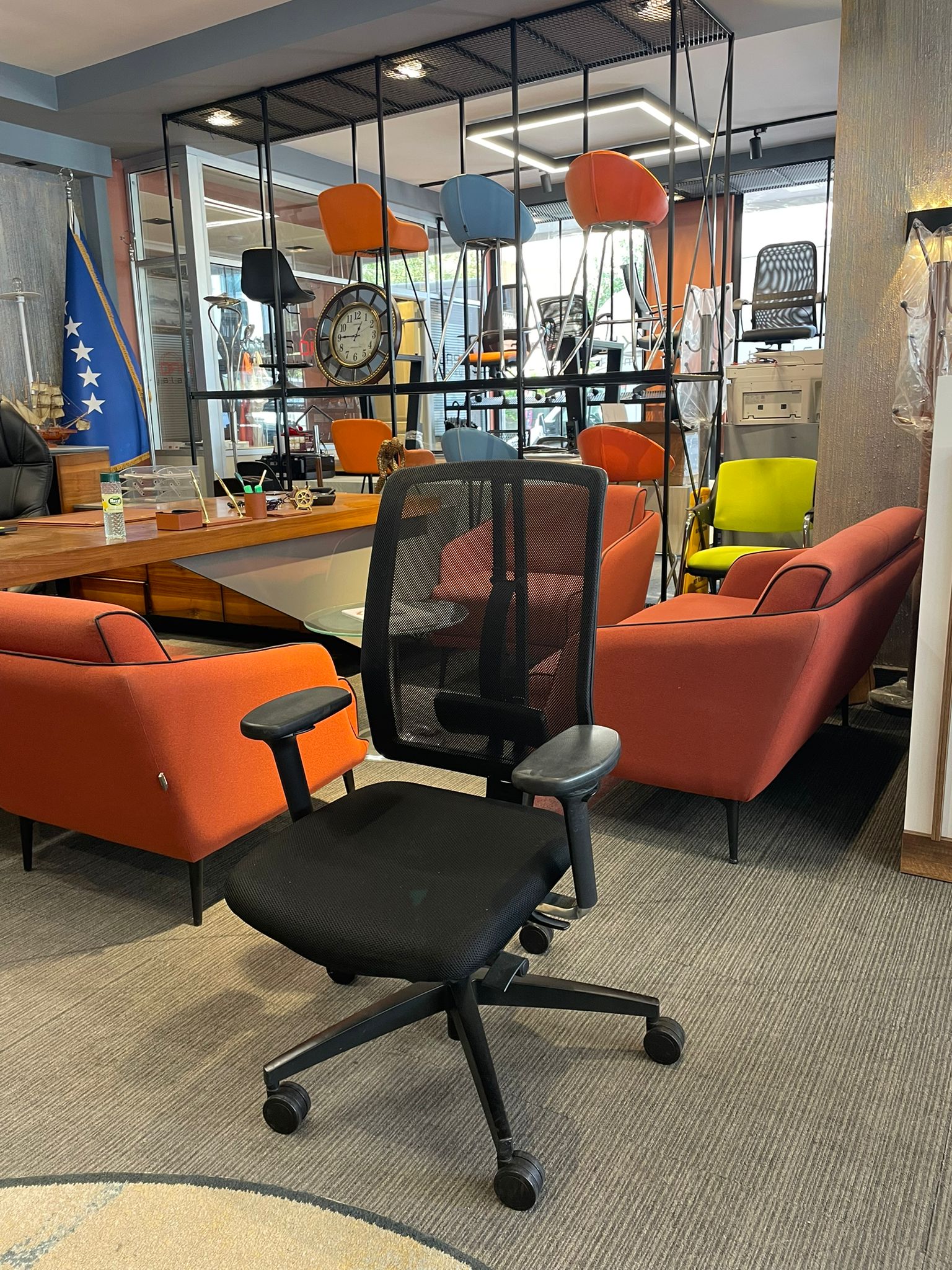 Klas Ofis Üsküdar Nurus Siyah Fileli Çalışma Koltuğu Ayarlı - Görsel 3