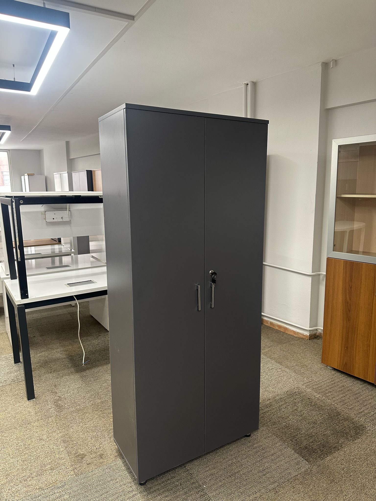 Sıfır Antrasit Gri 2 Kapaklı Dosya Dolabı