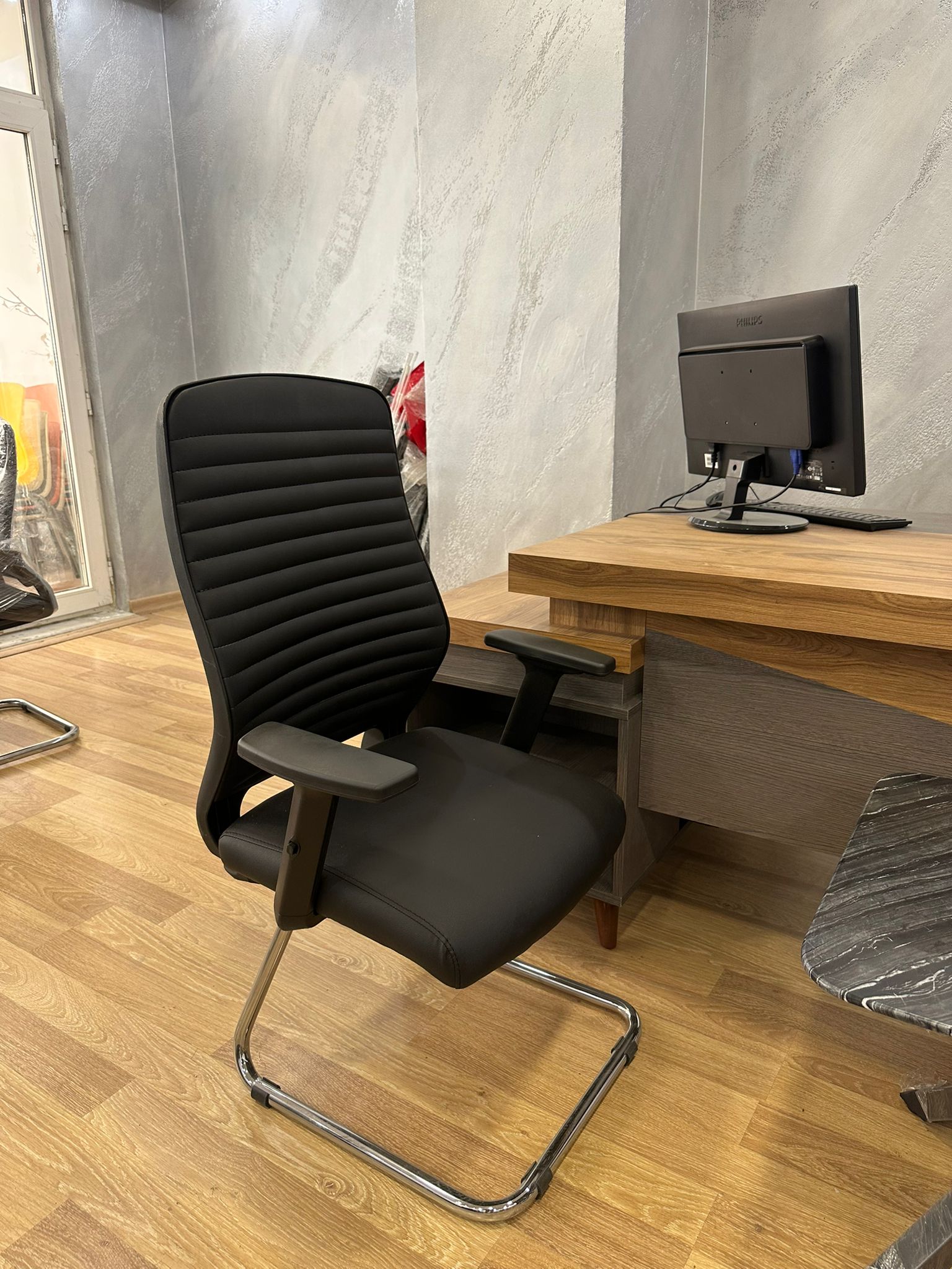 Klas Ofis Üsküdar Makam Takımı Meşe – Antrasit Gri Komple Set - Görsel 8