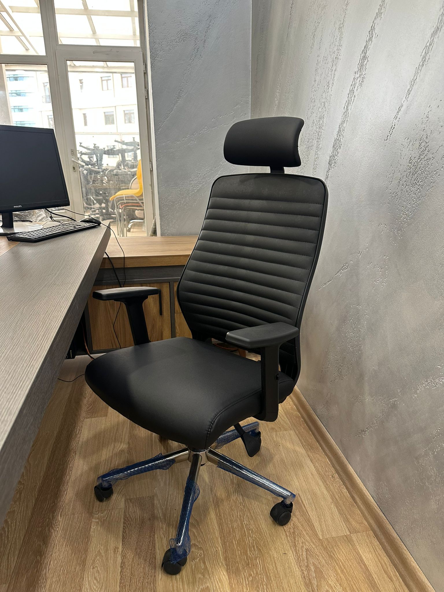 Klas Ofis Üsküdar Makam Takımı Meşe – Antrasit Gri Komple Set - Görsel 2