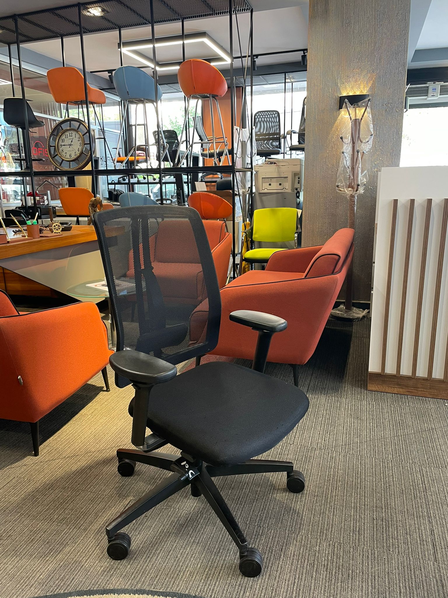 Klas Ofis Üsküdar Nurus Siyah Fileli Çalışma Koltuğu Ayarlı - Görsel 5