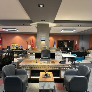 Ceviz Mermer Detaylı Lüks Makam Takımı 200×85