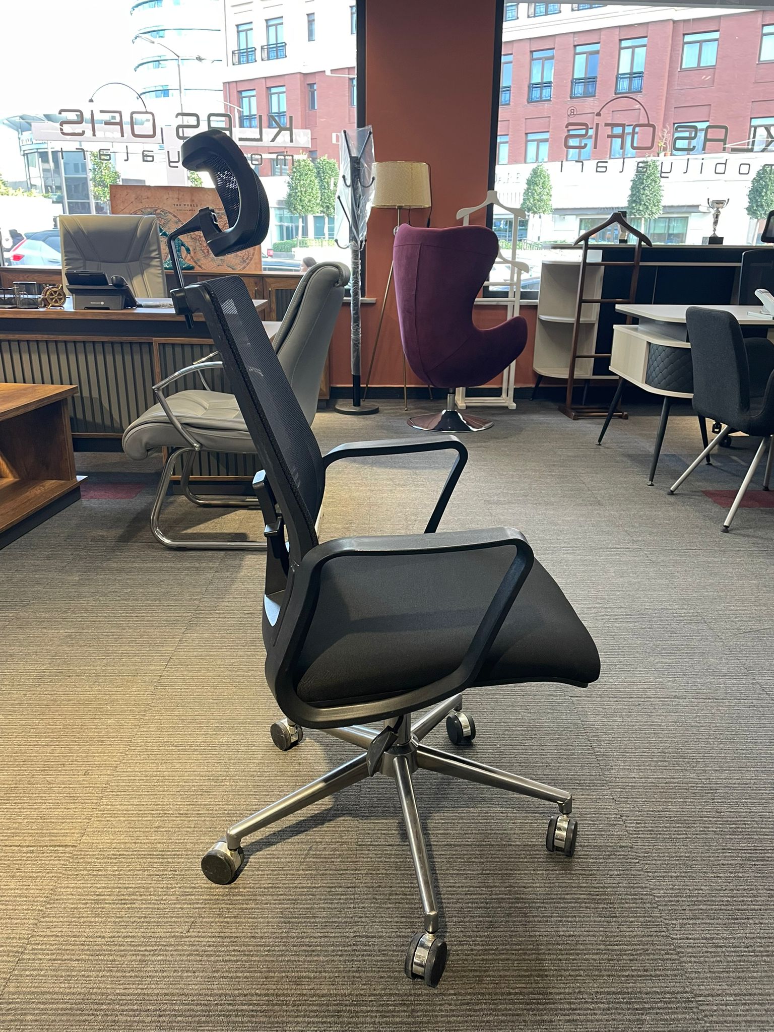 Klas Ofis Üsküdar Siyah Fileli Yönetici Koltuğu (Yenilenmiş Ürün) - Görsel 2