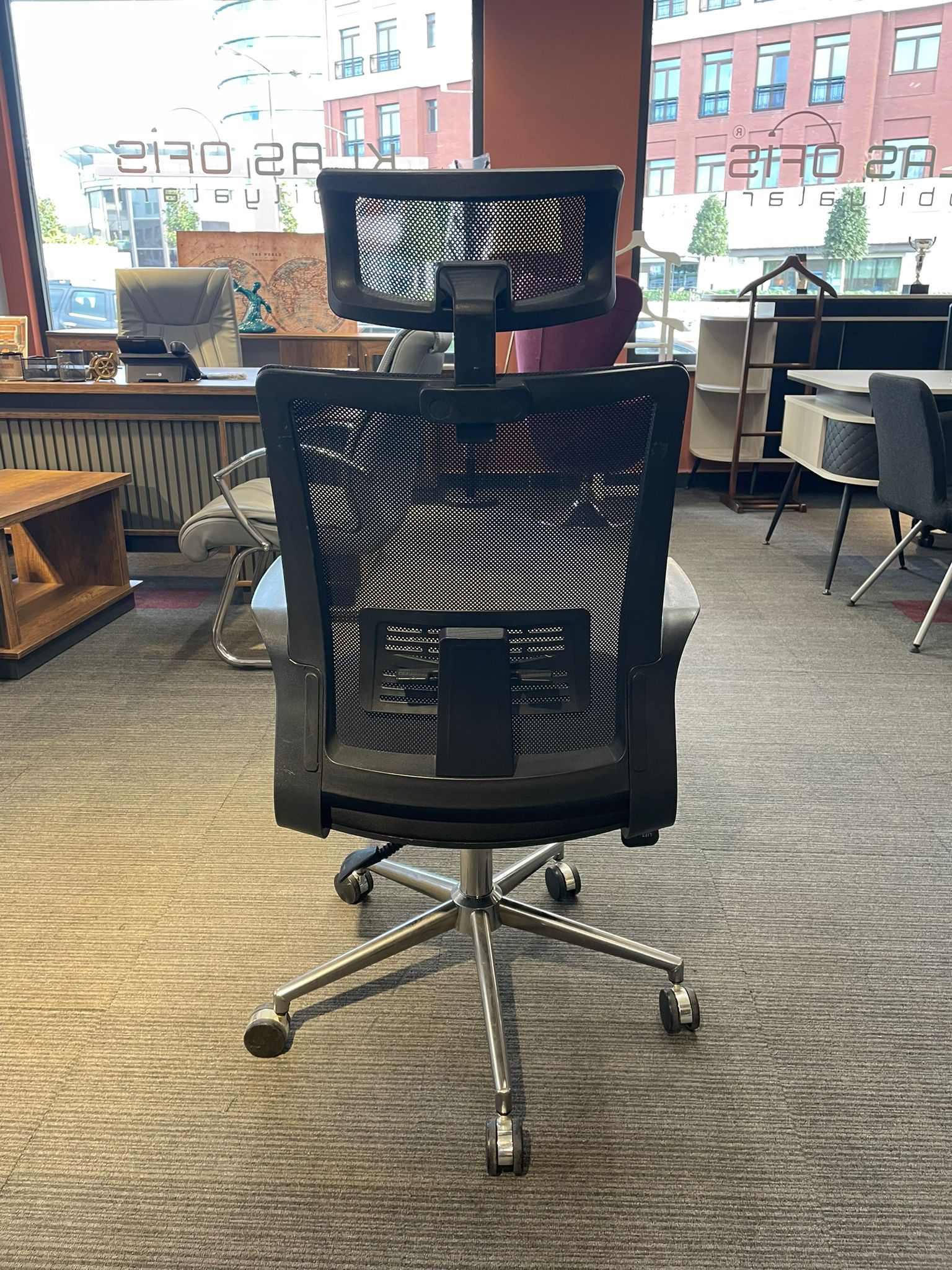 Klas Ofis Üsküdar Siyah Fileli Yönetici Koltuğu (Yenilenmiş Ürün) - Görsel 5