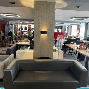 KLAS OFİS ÜSKÜDAR 3'LÜ DERİ BEKLEME KOLTUĞU