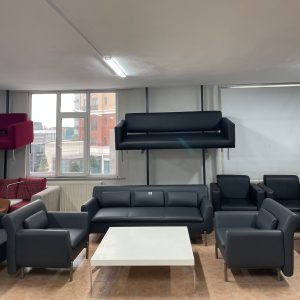 KLAS OFİS ÜSKÜDAR REDOF ANTRASİT GRİ 3+1+1 KOLTUK TAKIMI