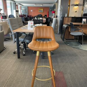 KLAS OFİS ÜSKÜDAR KAHVERENGİ - GOLD RENK KARIŞIMLI SANDALYE (İKİNCİ EL)