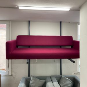 KLAS OFİS ÜSKÜDAR BORDO 3'LÜ BEKLEME KOLTUĞU