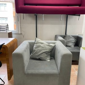KLAS OFİS ÜSKÜDAR GRİ TEKLİ BERJER (2 ADET FİYATIDIR)