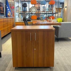 Klas Ofis Üsküdar Yarım Boy Dosya Dolabı 80x40x85 Ceviz & Meşe