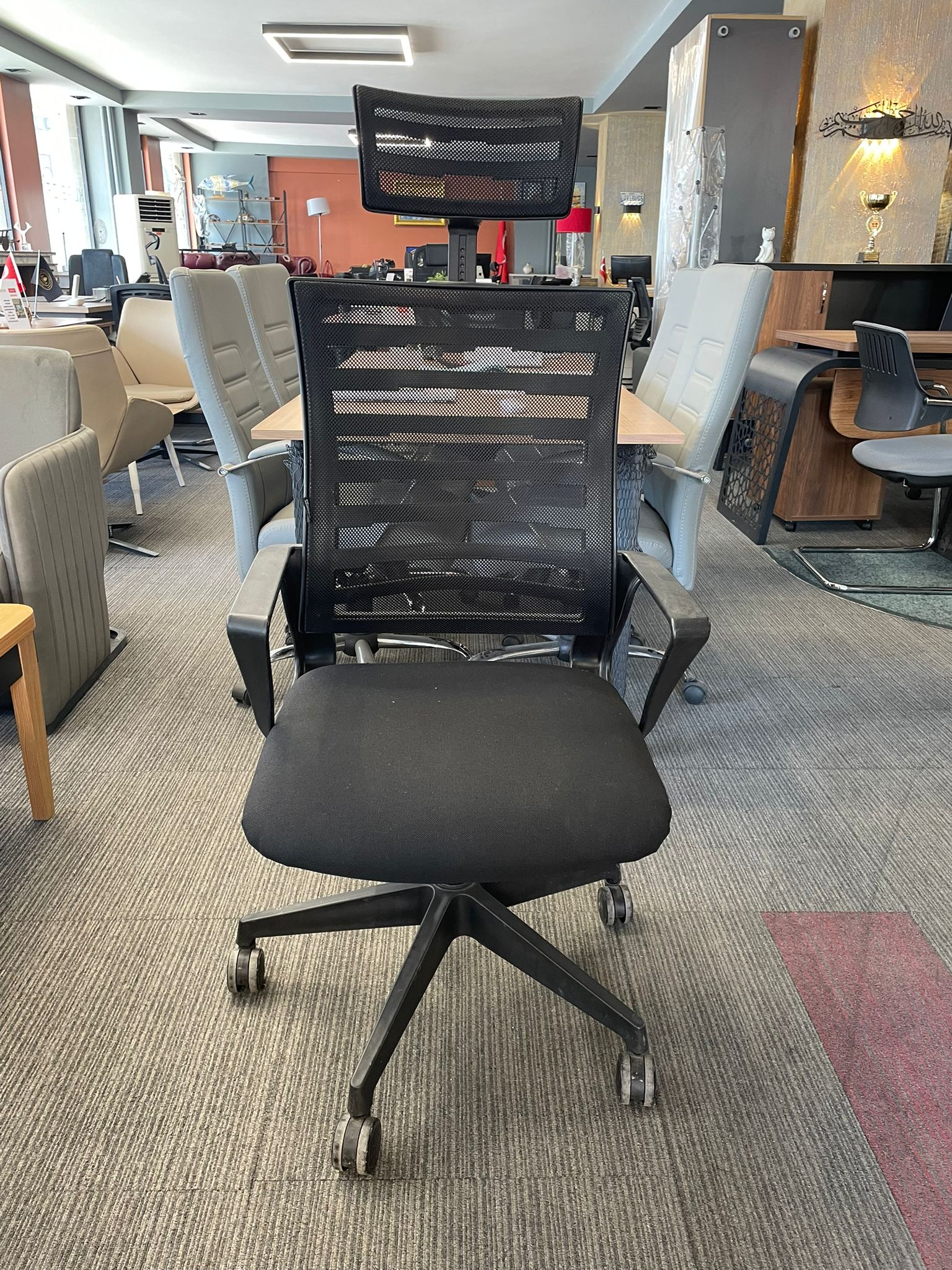 KLAS OFİS ÜSKÜDAR FİLELİ PLASTİK AYAKLI ÇALIŞMA KOLTUĞU - Görsel 3