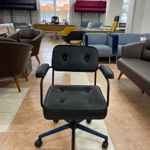 KLAS OFİS ÜSKÜDAR DECOFİS SİYAH DERİ ÇALIŞMA KOLTUĞU