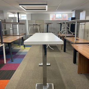 KLAS OFİS ÜSKÜDAR 60x200 BEYAZ BAR MASASI