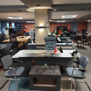 KLAS OFİS ÜSKÜDAR 90x220 ANTRASİT GRİ MAKAM TAKIMI (SIFIR TEŞHİR)