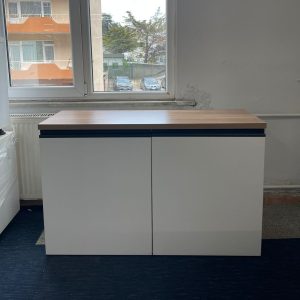 KLAS OFİS ÜSKÜDAR 120x40x75 BEYAZ YAZICI VE EVRAK DOLABI