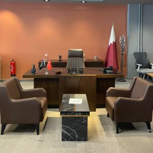 KLAS OFİS ÜSKÜDAR 220x80 KAHVERENGİ MAKAM TAKIMI