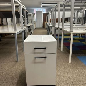 KLAS OFİS ÜSKÜDAR BEYAZ ALT DOLAPLI ÜST ÇEKMECELİ KESON