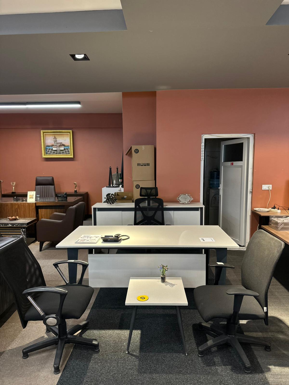 KLAS OFİS ÜSKÜDAR 180X85 MAKAM TAKIMI SETİ İKİNCİ EL