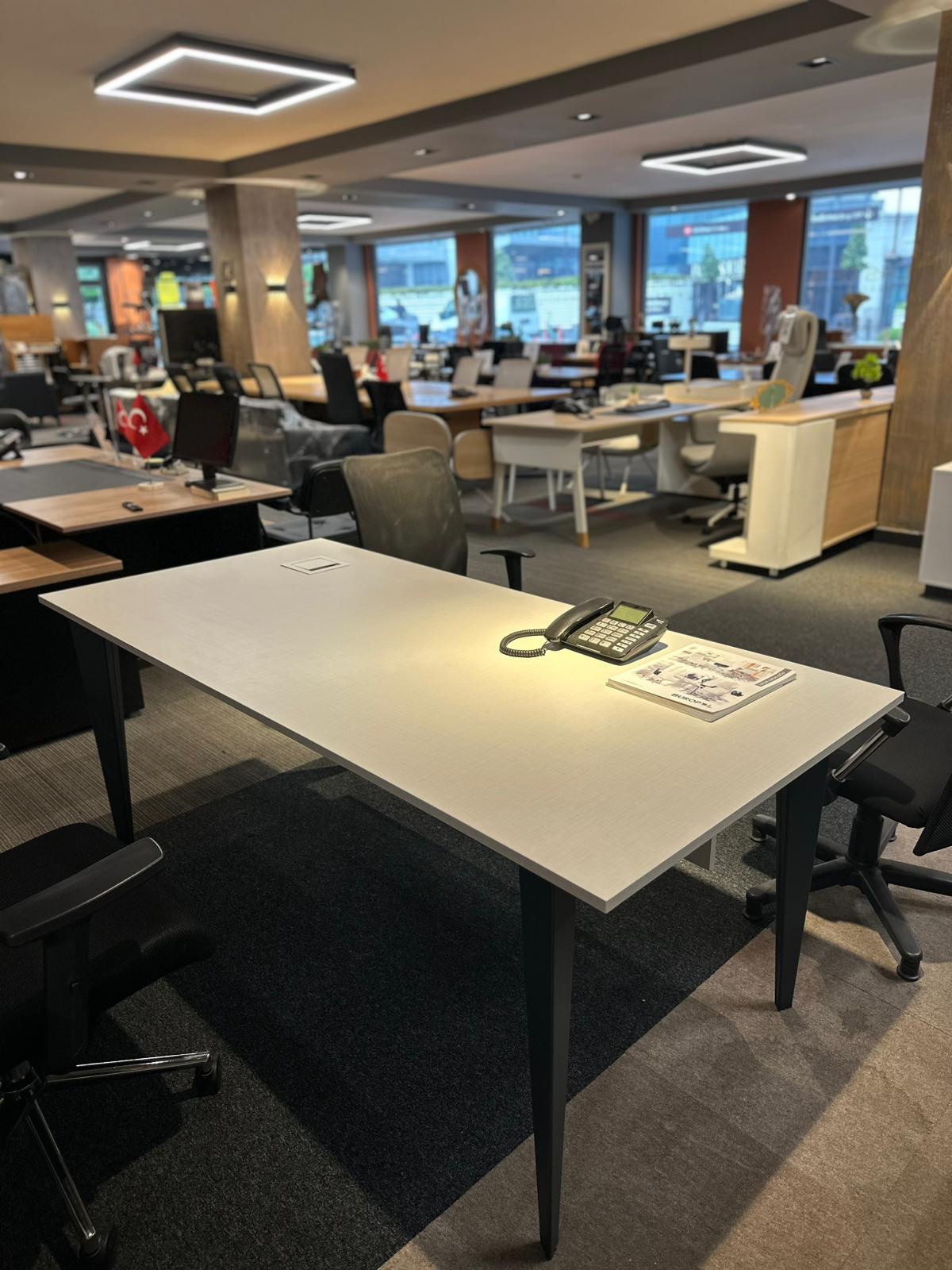 KLAS OFİS ÜSKÜDAR 180X85 MAKAM TAKIMI SETİ İKİNCİ EL - Görsel 5