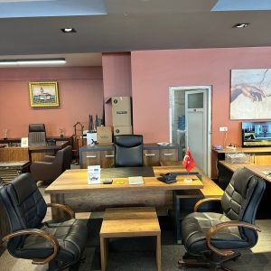 KLAS OFİS ÜSKÜDAR 180x90 KOMPLE MAKAM TAKIMI SETİ (KOLTUKLU)