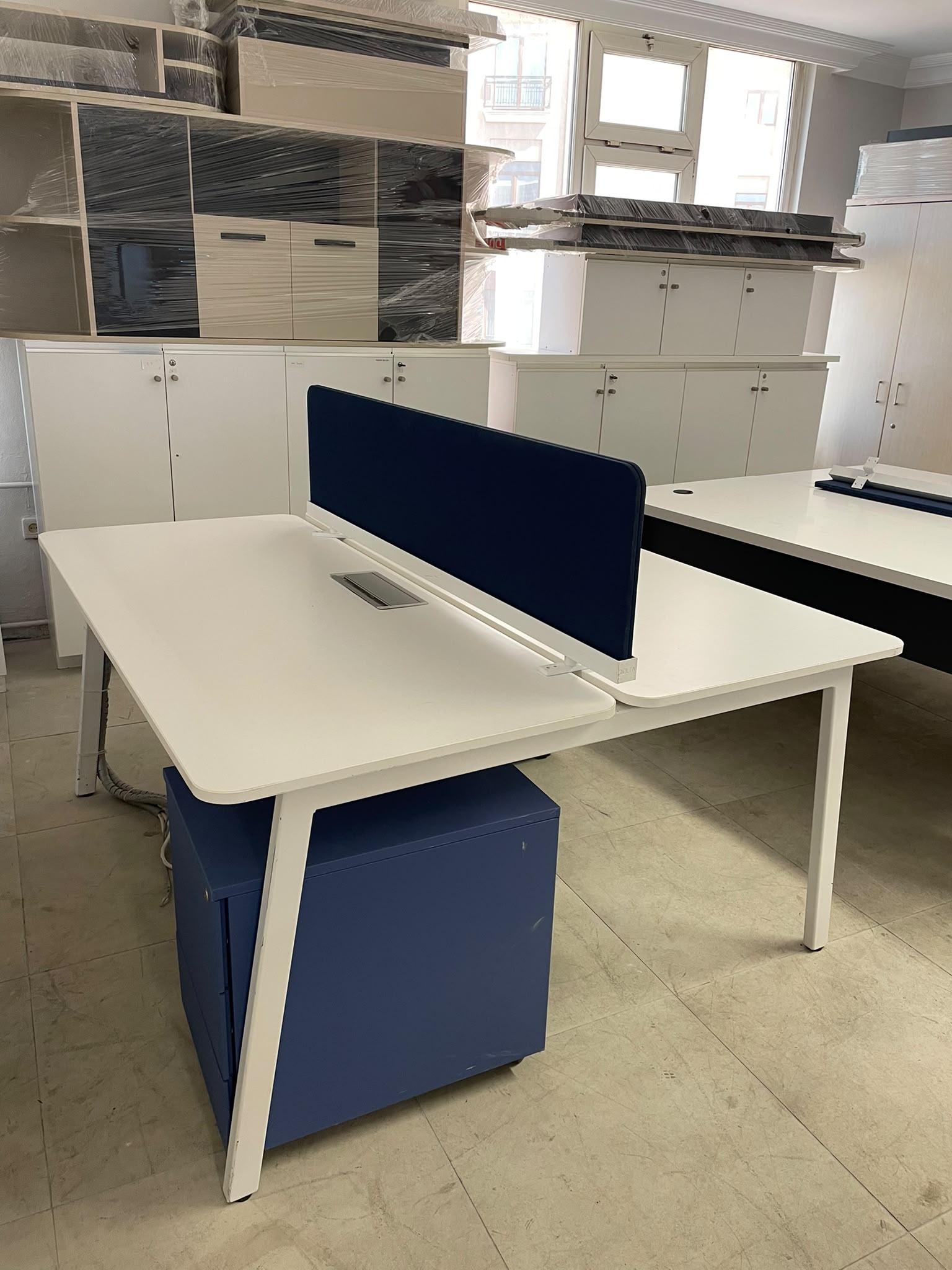 KLAS OFİS ÜSKÜDAR 160X70 İKİLİ KESONLU ÇALIŞMA GRUBU - Görsel 4