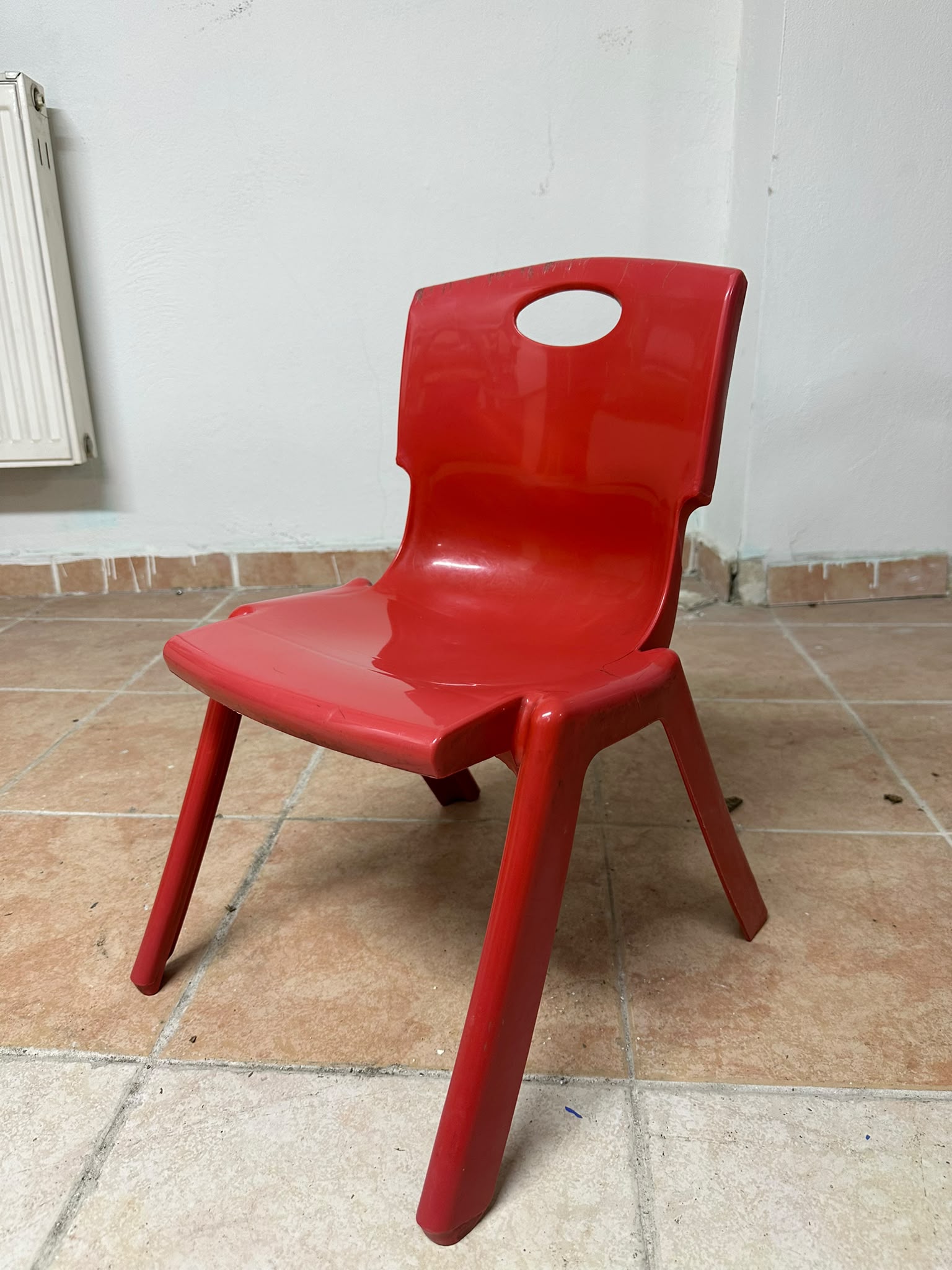 KLAS OFİS ÜSKÜDAR KIRMIZI PLASTİK ANAOKULU SANDALYESİ - Görsel 4