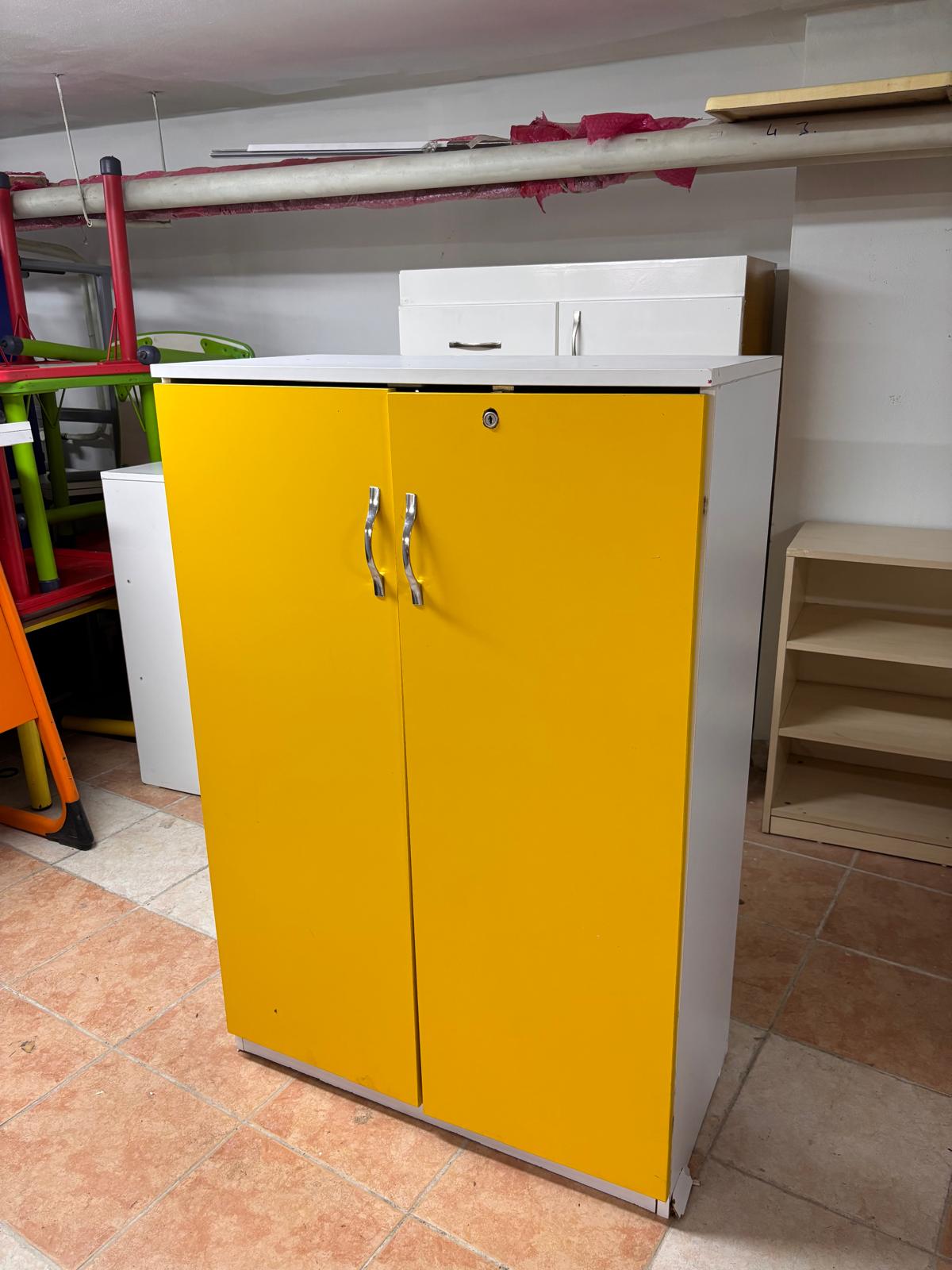 KLAS OFİS ÜSKÜDAR SARI DOSYA DOLABI 80X40X120 CM - Görsel 5