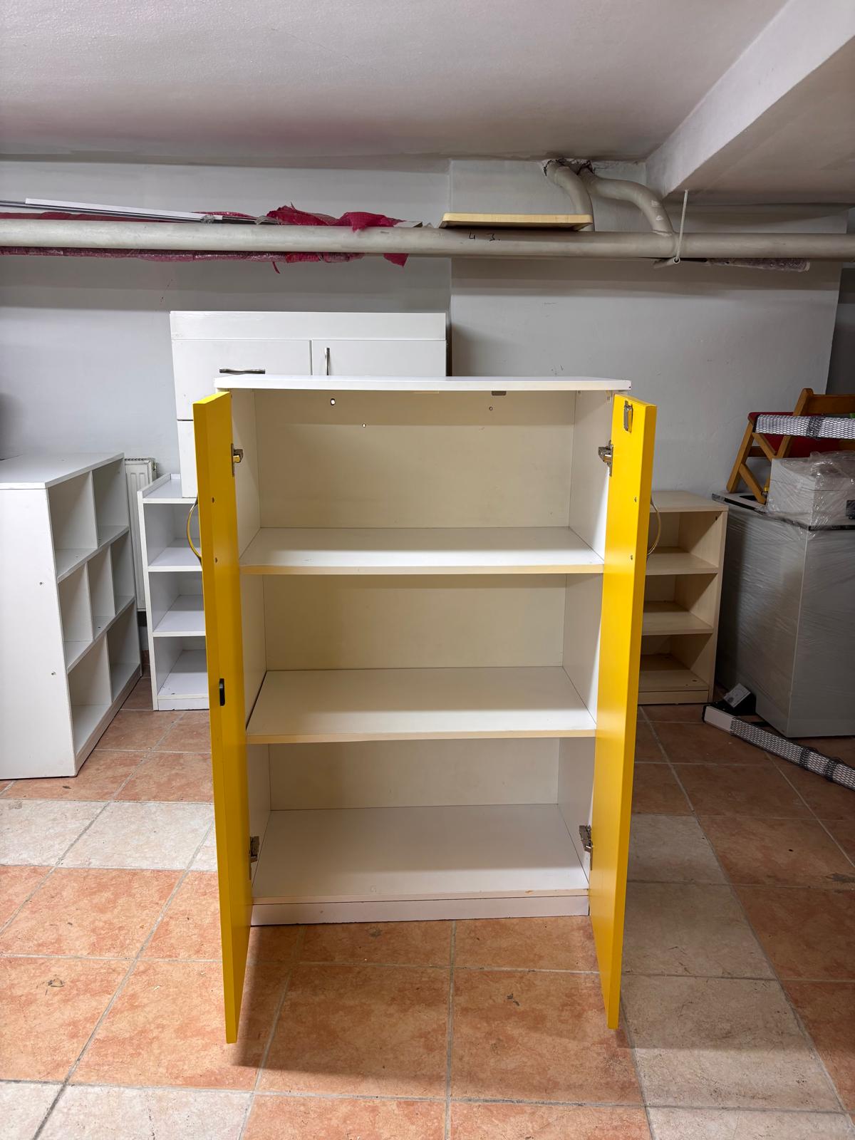 KLAS OFİS ÜSKÜDAR SARI DOSYA DOLABI 80X40X120 CM - Görsel 4