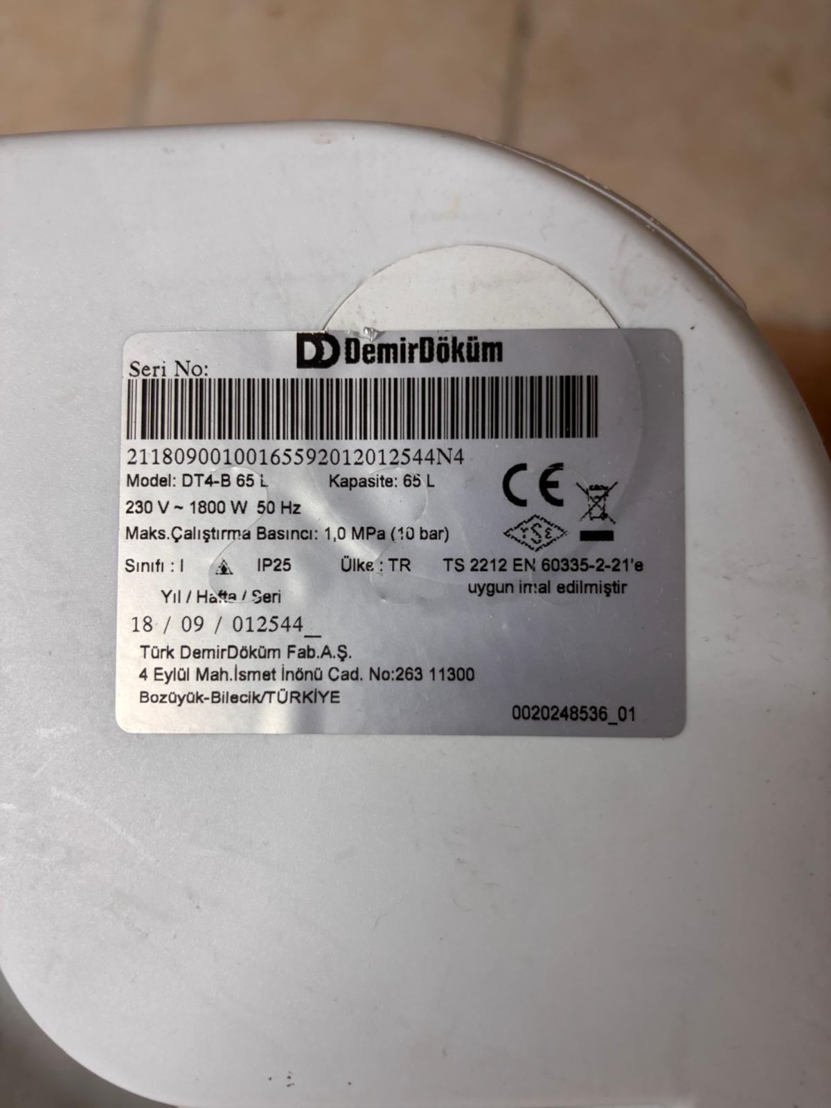 KLAS OFİS ÜSKÜDAR DT4 BASIC 65 L TERMOSİFON - Görsel 7