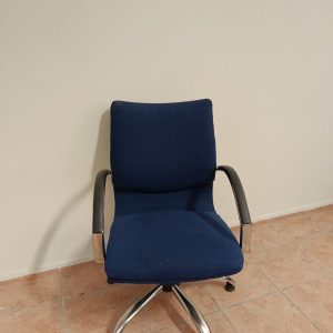 KLAS OFİS ÜSKÜDAR MAVİ KUMAŞ MİSAFİR BEKLEME SANDALYESİ