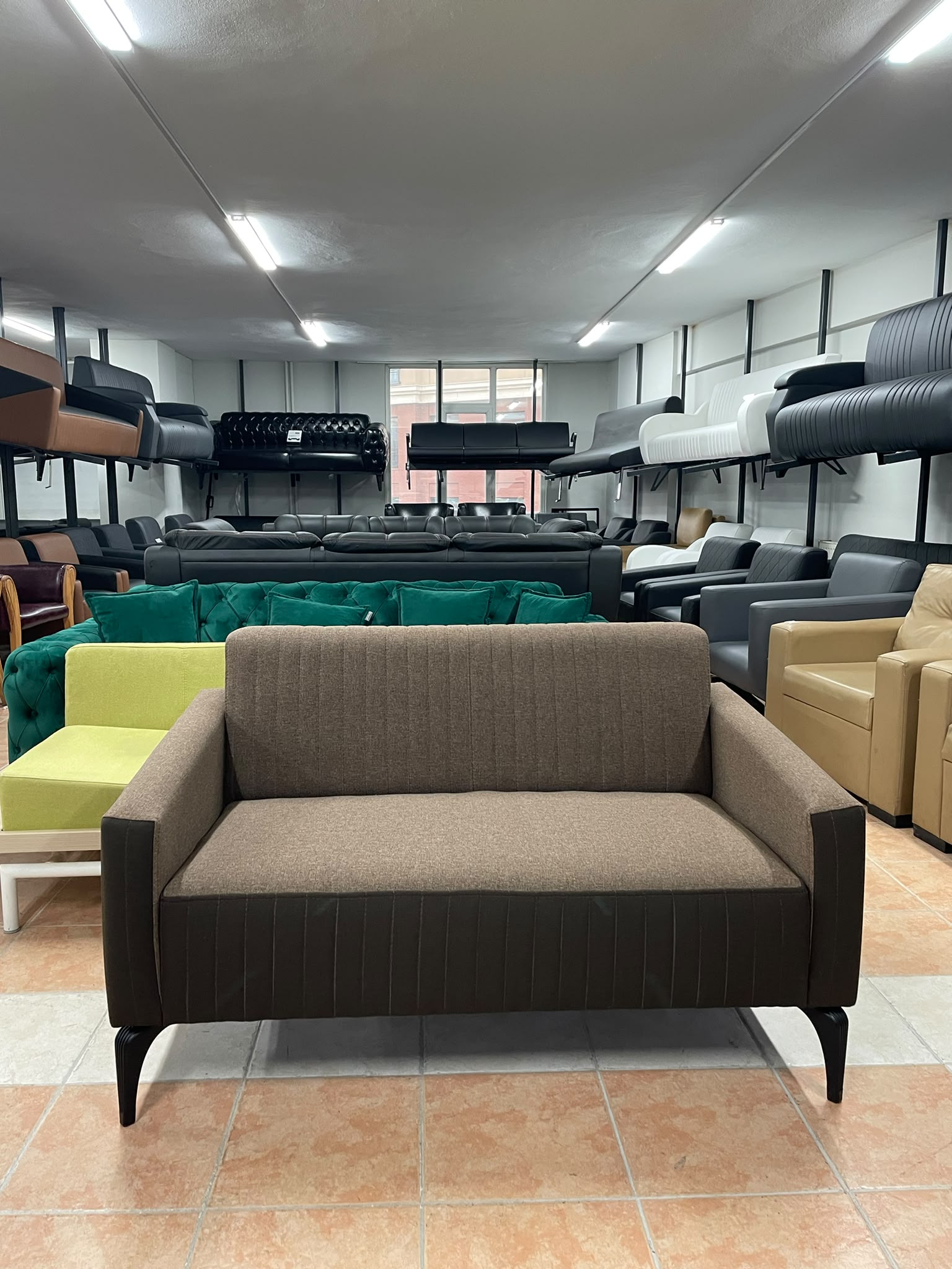 KLAS OFİS ÜSKÜDAR KAHVERENGİ KUMAŞ 2+1+1 KOLTUK TAKIMI SIFIR - Görsel 6