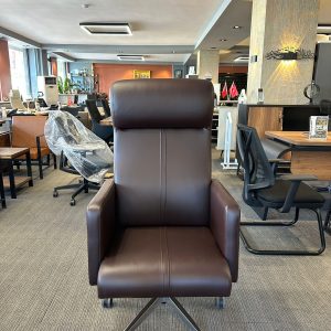 KLAS OFİS ÜSKÜDAR KAHVERENGİ DERİ YÖNETİCİ KOLTUĞU SIFIR