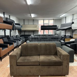 KLAS OFİS ÜSKÜDAR KAHVERENGİ KUMAŞ 2 KİŞİLİK BEKLEME KOLTUĞU
