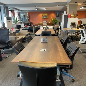 KLAS OFİS ÜSKÜDAR 100x250 BAROK CEVİZ TOPLANTI MASASI SIFIR