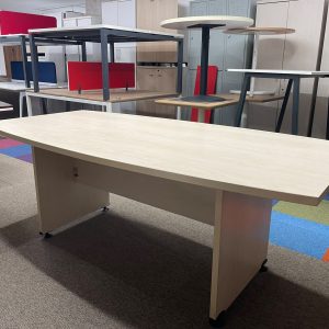 KLAS OFİS ÜSKÜDAR 200x100 AKÇAAĞAÇ OVAL TOPLANTI MASASI