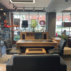 KLAS OFİS ÜSKÜDAR 90x210 cm DOVI KOLTUKLU MAKAM TAKIMI